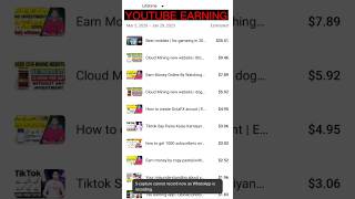 Youtube Shorts monetization || youtube earning live proof #shorts