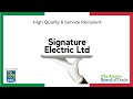 2021 Business Excellence Awards - Signature Electric Ltd.