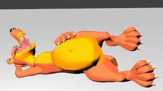 Weasel vore animation WIP