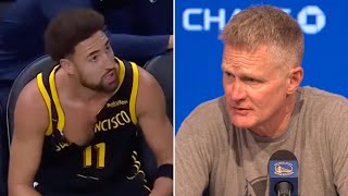 Steve Kerr Says Klay Thompson Shouldn't Have Been Ejected After Warriors-TWolves Scuffle