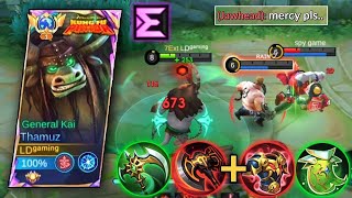 THAMUZ BEST SUSTAIN AND DAMAGE HACK | TUTORIAL 100% SUREWIN IN EXP LANE | THAMUZ BEST BUILD FOR 2025