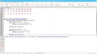 Chapter 6: Nested for loops