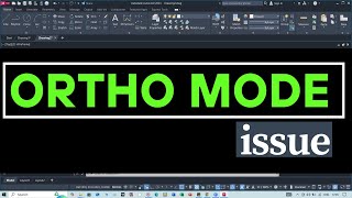 AutoCAD ORTHO Mode FIX