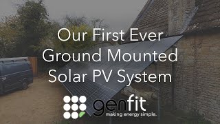 Our First Ever Ground Mounted Solar PV Installation