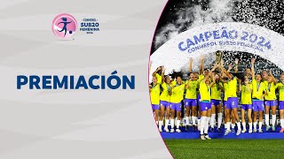 CEREMONIA DE PREMIACIÓN | BRASIL CAMPEÓN | CONMEBOL SUB20 FEM [COMPLETO]