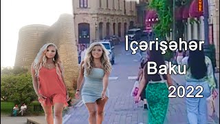 Walking Tour in Center Baku Azerbaijan 🇦🇿 | Içərişəhər | old city | bakı | Баку | Азербайджан | 2022