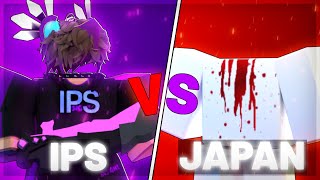 IPS vs JAPAN Clan In Roblox Bedwars..