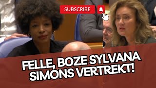 Felle, boze Sylvana Simons vertrekt! Heeft ze geschiedenis geschreven?