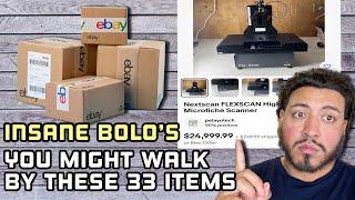 33 Over Looked items That Sell For INSANE Profits On EBay / ULTIMATE BOLO LIST