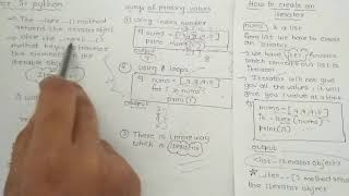 53. Iterator in Python || Python tutorials for beginners in telugu