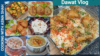 Quick \u0026 Easy Dawat Vlog By Dining Hour | Sindhi Chicken Biryani | Chicken Soup | Dinner Recipes