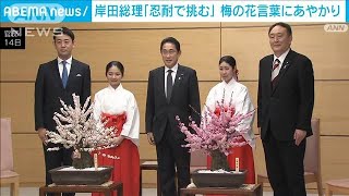 花言葉は「忍耐」梅の花の香りに…　“病み上がり”の岸田総理「私も忍耐強く挑戦」(2023年2月14日)