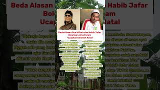 Beda Alasan Gus Miftah dan Habib Jafar Bolehkan Umat Islam Ucapkan Selamat Natal #news #viralvideo