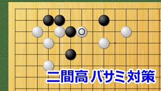 【囲碁講座】二間高バサミ対策（二線で早オサマリ）ポイントをおさえて使えば、簡明なのでおススメ