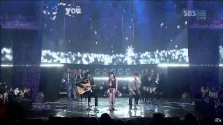 [Vietsub+Kara] Winter Child - Ki Kwang, IU, YongHwa 121209 @ Inkigayo