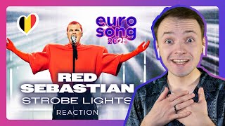 EUROSONG 2025: RED SEBASTIAN with STROBE LIGHTS | First Time Reaction | Belgium Eurovision