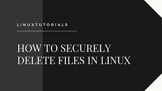Securely Delete Files in Linux: A Complete Guide Using Shred