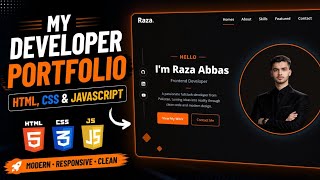 My Developer Portfolio Showcase | HTML CSS JavaScript