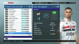 PES 2019 - BEST YOUNG PLAYERS(AGE20)!!!