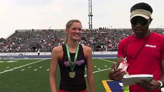 2024 OHSAA Division 1 Girls 1600m Final Lap (compilation)