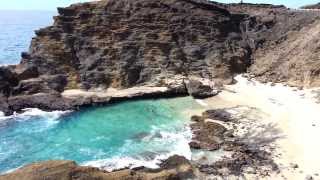 Halona Cove on Oahu, Hawaii