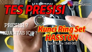 Tes Presisi Kunci Ring Set 8pcs HASSTON 1648-002