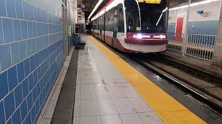 TTC 2016 Bombardier Flexity Outlook 4416 Arriving \u0026 Departing Queen's Quay Station