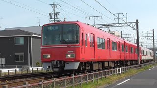 名鉄3117F+3112F 1593ﾚ普通犬山 下小田井駅～中小田井駅間