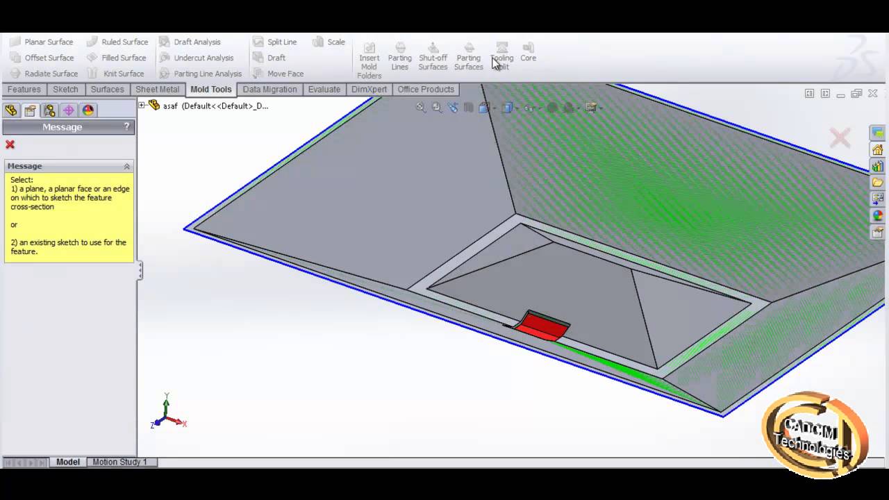 Basics Of Mold Tool In SolidWorks (Tutorial) - YouTube