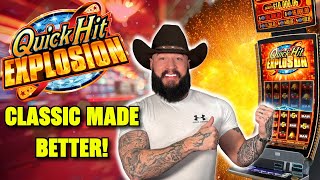 Quick Hit Explosion! 🎰 Awesome take on a classic! ⭐️ Low to High Bets Played!