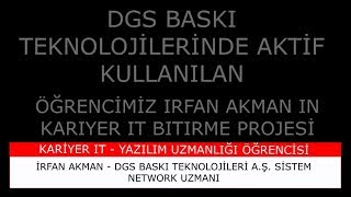 Yazılım Uzmanlığı Eğitimi Projesi - İrfan Akman