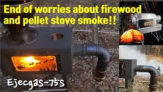 2022 Ejecgas 75S / A smoke ejector for camping stove /wood stove /pellet stove