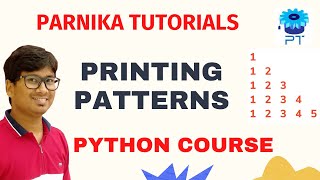 L 30: Python Program to Print Half Pyramid Using Numbers | Printing Patterns in Python