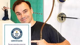 Archery World Record: Most arrows through a keyhole