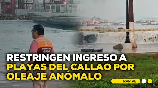 Panorama de la Plaza Grau en el Callao tras oleajes anómalos #ROTATIVARPP | DESPACHO