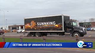 (WSYR) Sunnking Hosts 'Earth Day' e-Recycling Event in North Syracuse