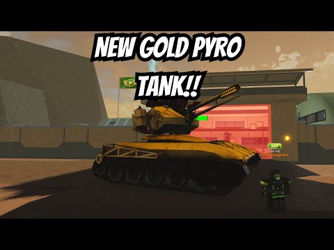 NEW GOLD PYRO TANK IN MILITARY TYCOON