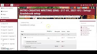 Setting up gradebook weighted grades Fall 2021