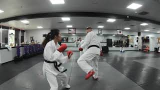 Karate Sensei Blackbelt Test) Part 1 | Kumite Fight - New Tampa Karate