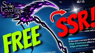 GET YOUR FREE SSR WEAPON NOW! Shadow Scythe Full Guide \u0026 How To Use Properly! - Solo Leveling Arise