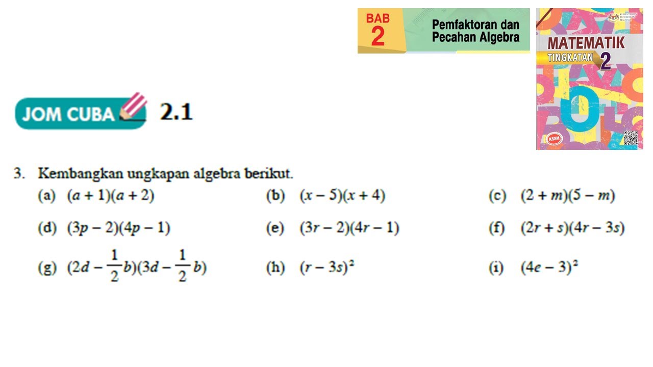 Bab Tingkatan 2 Matematik