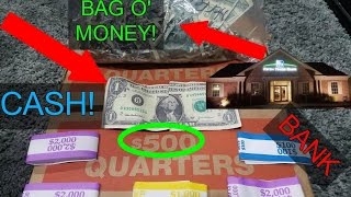 (CASH) DUMPSTER DIVING BANK!! COPS! MONEY FOUND IN DUMPSTER! COUNTERFEIT!