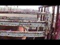 Cowboy Travis Reay works his bucking horses