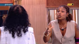 THAMIRIS BATE BOCA COM DONA VILMA!!! Vilma deixou Thamiris sem argumentos durante discussão | BBB25