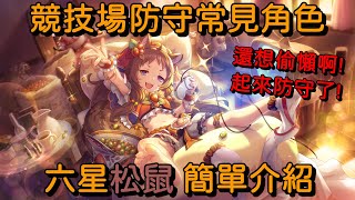 競技場防守常見角色 六星松鼠 簡單介紹【超異域公主連結☆Re:Dive】