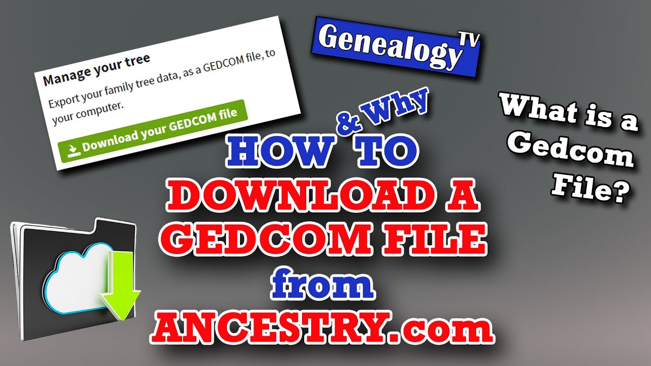 How To Download A Gedcom File From Ancestry.com (2020) - YouTube