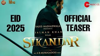 SIKANDAR | Hindi Teaser | Salman Khan | Sathyaraj,Rashmika Mandanna,Suniel Shetty | AR Murugadoss