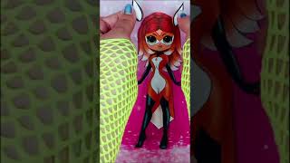 Ladybug: Rena Rouge Transformation DIY Paper Dolls #shorts