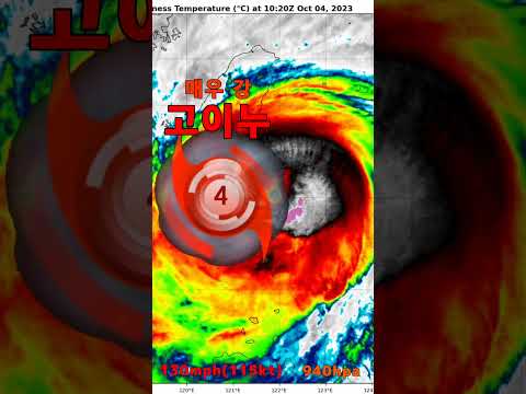 Strong Typhoon Koinu Category 4 Possibility Of Landfall In Taiwan - YouTube