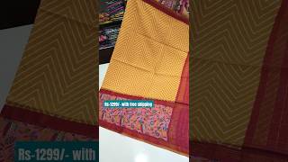 Bhavani handlooms #pure mangalgiri cotton sarees#shorts#ytshorts